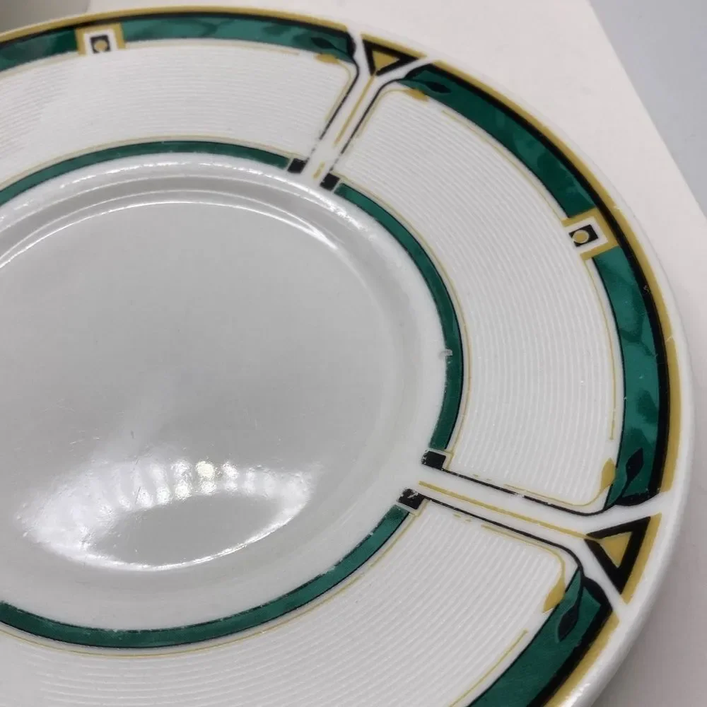 Vintage Lynns Fine China Cup & Flat-Bottom Saucer Sets (2)